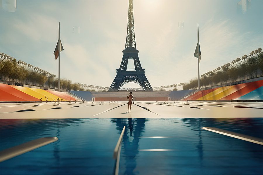 Paris Olympics AI image